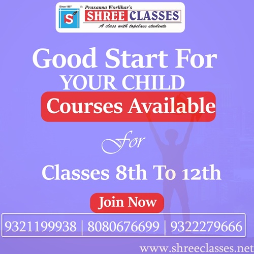 Looking for the best coaching for your child? Shree Classes is here to provide the perfect foundation for students from 8th to 12th grade! 🎯✨